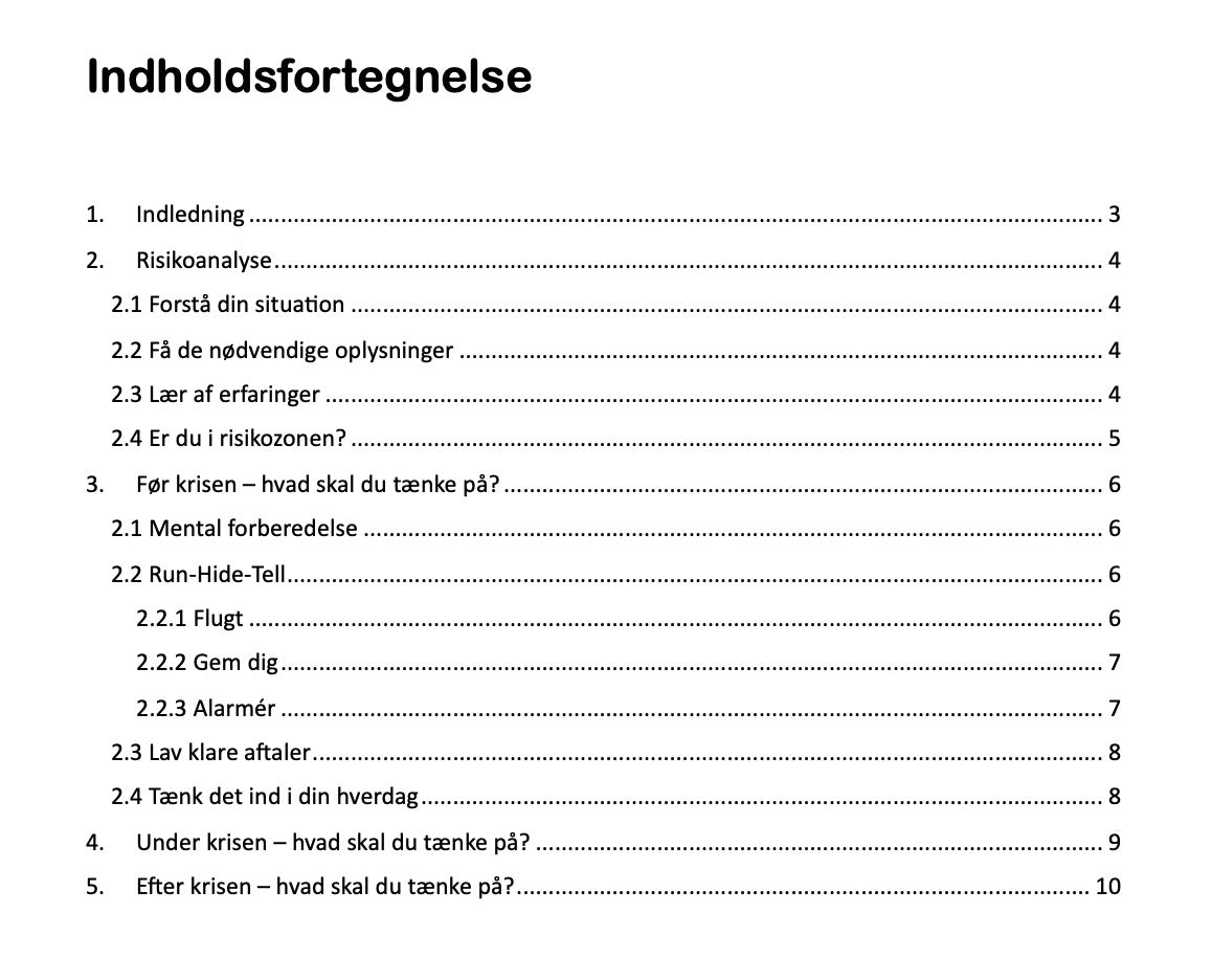 Forberedelse til Terror