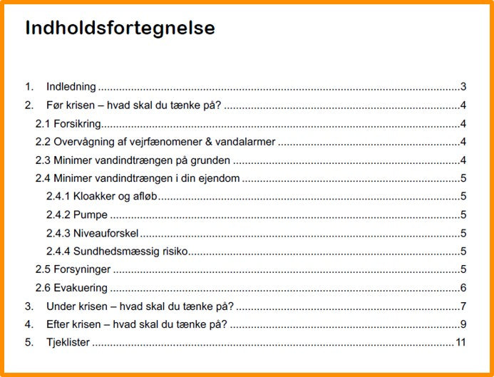 Oversvømmelse i Danmark