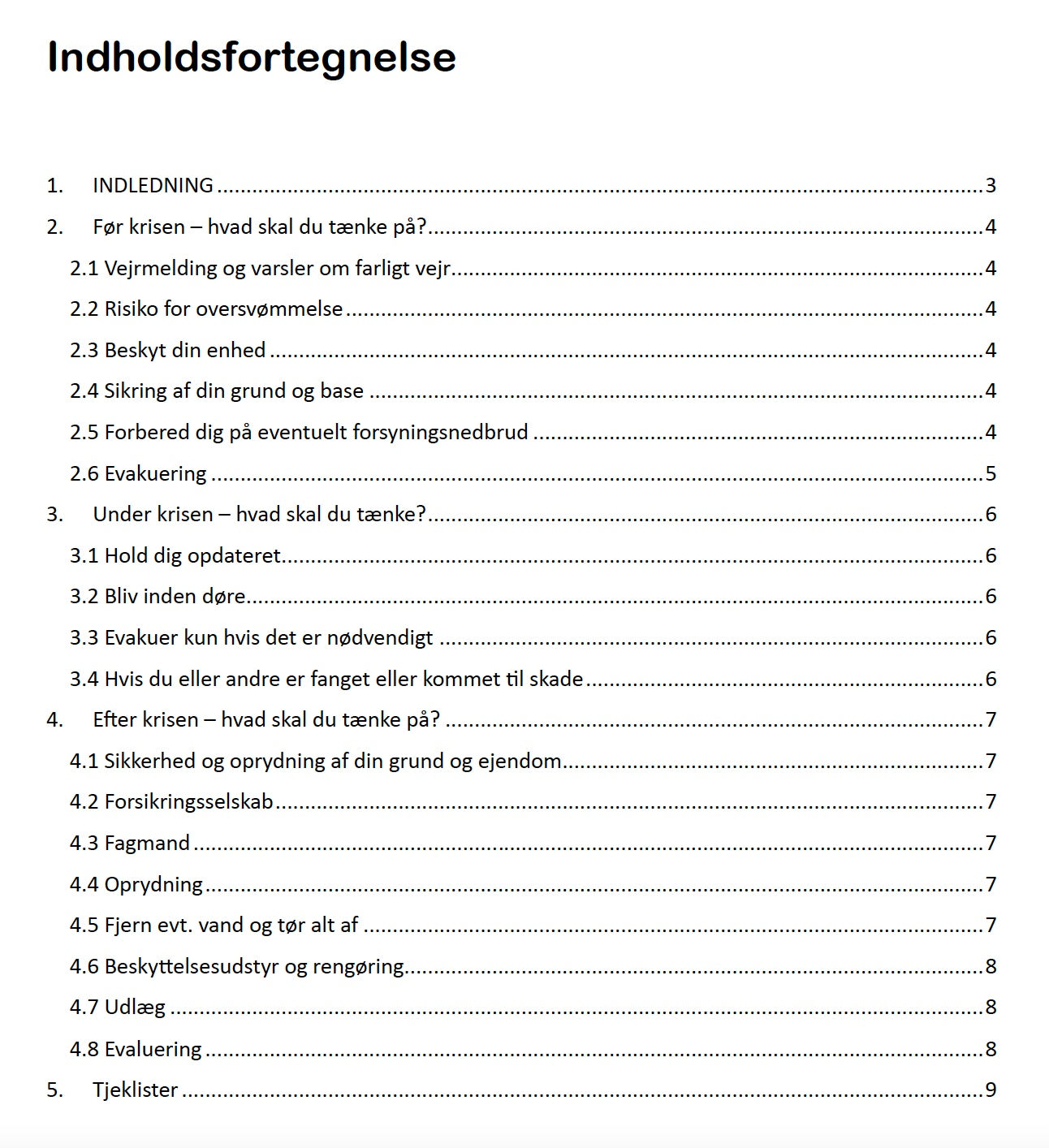 Forberedelse til Storm / Orkan