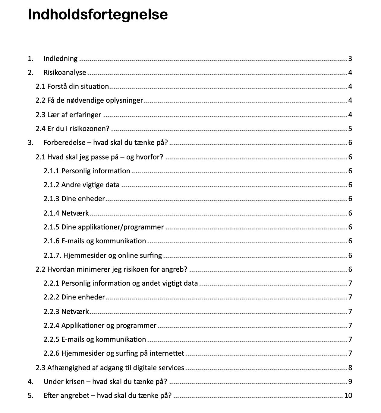 Forberedelse til Cyberangreb
